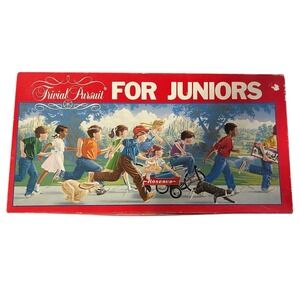 Vintage Trivial Pursuit For Juniors Board Game Complete Family Fun Ages 8 Up